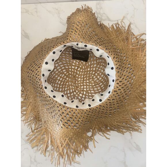 Miu Miu Straw Sun Hat with Polka Dot Band - Great Condition - Picture 2 of 5